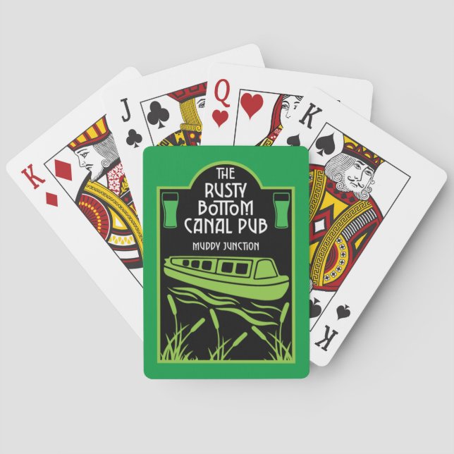 Narrowboat Canal Pubs  Playing Cards (Back)