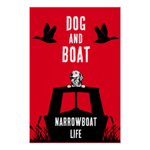 Narrowboat Canalboat Living Poster