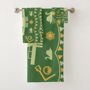 Narrowboat Decor And Gifts Bath Towel Set