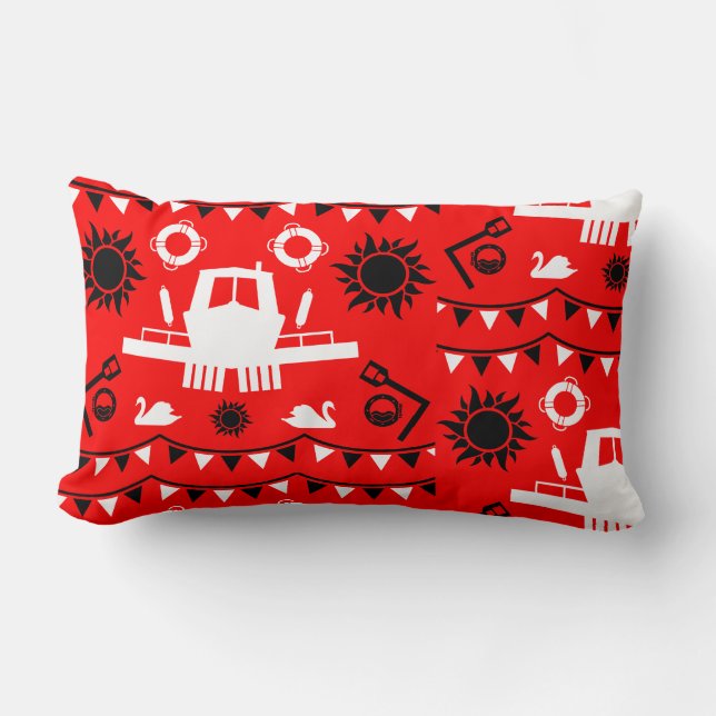 Narrowboat Decor And Gifts Lumbar Cushion (Front)