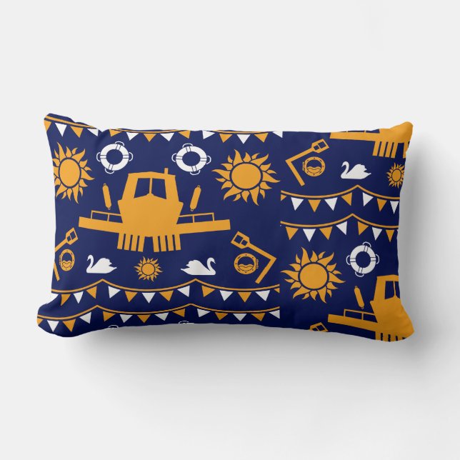 Narrowboat Decor And Gifts Lumbar Cushion (Front)