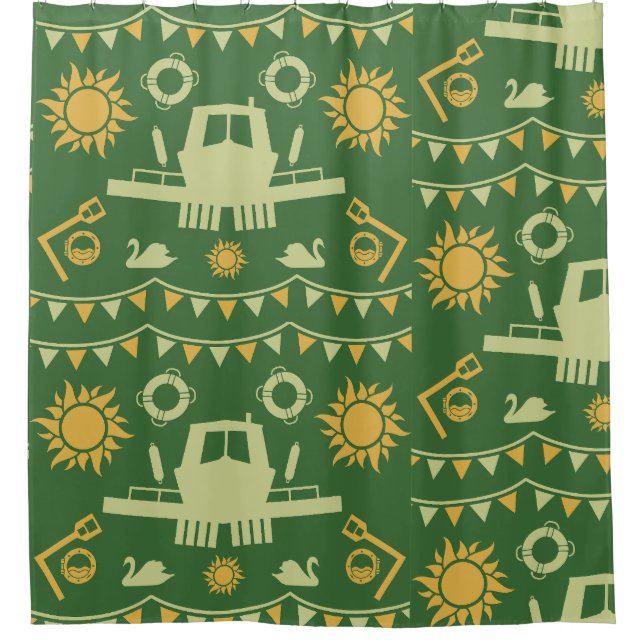 Narrowboat Decor And Gifts Shower Curtain (Front)