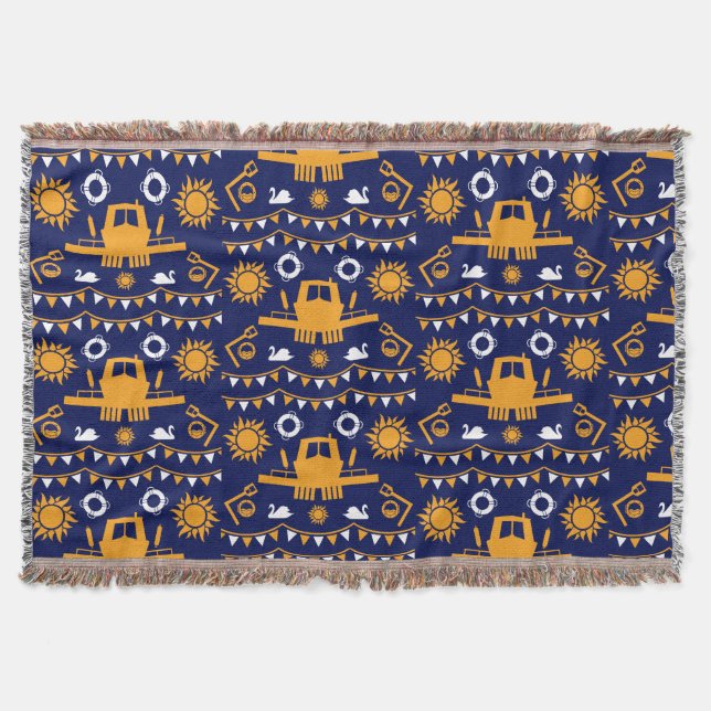 Narrowboat Decor And Gifts Throw Blanket (Front)