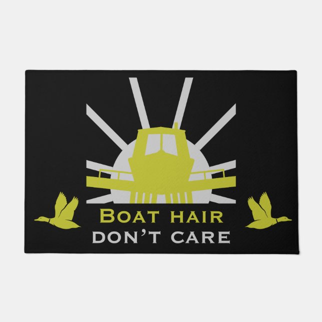 Narrowboat Funny Boat Doormat (Front)