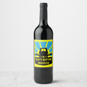 Narrowboat Gift Ideas Wine Label