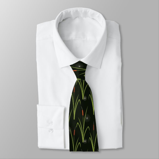 Narrowboat Owner Canal Boat Riverside Bulrush Tie (Tied)