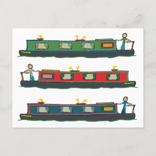 Narrowboat Postcard