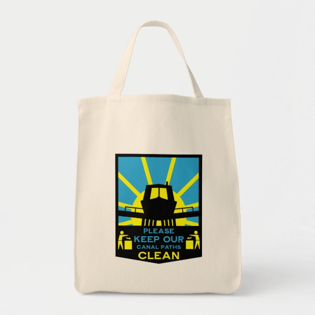 Narrowboat Stickers And Signs Tote Bag (Front)