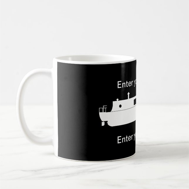 Narrowboat (White) Coffee Mug (Left)