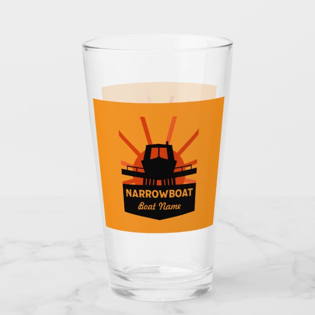 Narrowboats And Canalboat Gifts   Glass (Front)