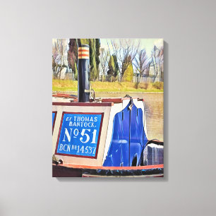 NARROWBOATS     CANVAS PRINT