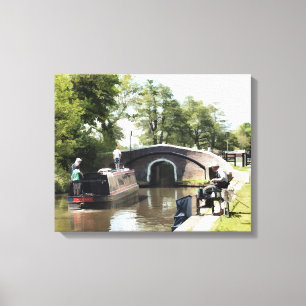 NARROWBOATS CANVAS PRINT