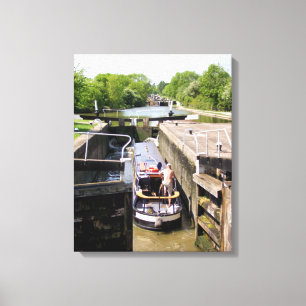 NARROWBOATS CANVAS PRINT