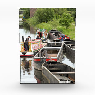 NARROWBOATS ON THE CANAL PHOTO BLOCK