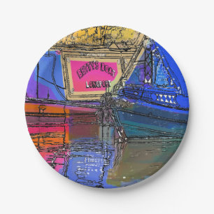 NARROWBOATS PAPER PLATE