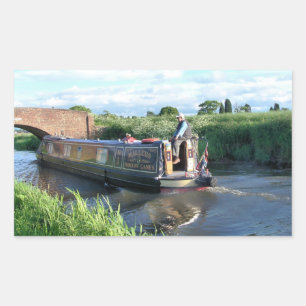 NARROWBOATS RECTANGULAR STICKER