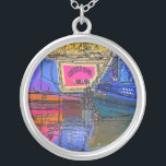 NARROWBOATS SILVER PLATED NECKLACE<br><div class="desc">Canal boats, known in the UK as narrowboats, were originally used to transport goods around the country. They are now used mainly for leisure and attract people from all over the world to enjoy our rural countryside. These boats look very pretty with their brightly coloured cabins, traditionally blue, red or...</div>