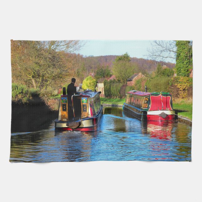 NARROWBOATS TEA TOWEL (Horizontal)