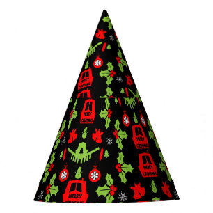 Narrowboats Xmas Canal Christmas  Party Hat