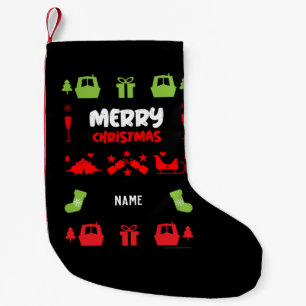 Narrowboats Xmas Canal Christmas Small Christmas Stocking
