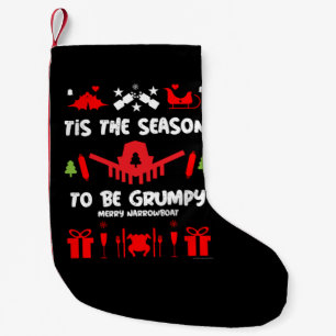 Narrowboats Xmas Canal Christmas Small Christmas Stocking