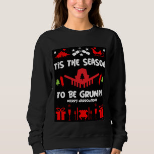 Narrowboats Xmas Canal Christmas Sweatshirt