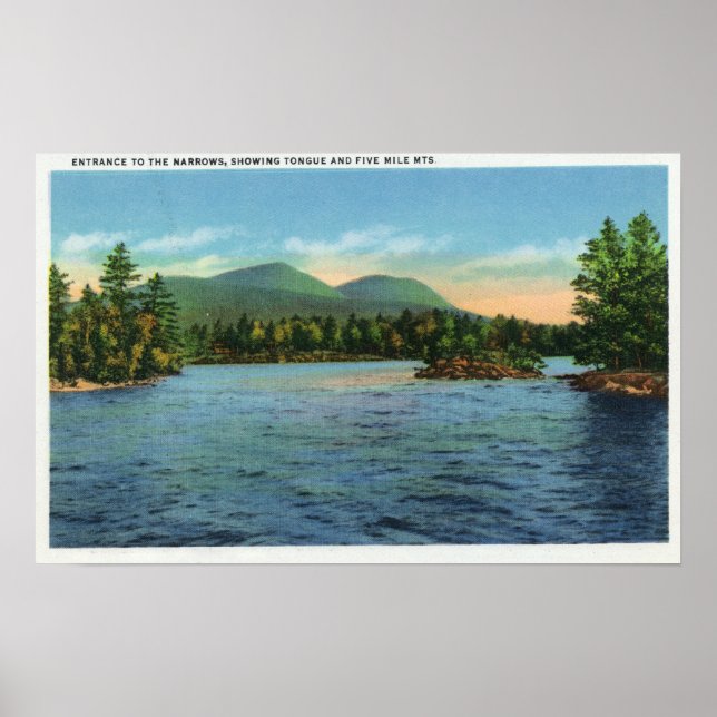 Narrows Entrance, Tongue and Five Mile Poster (Front)