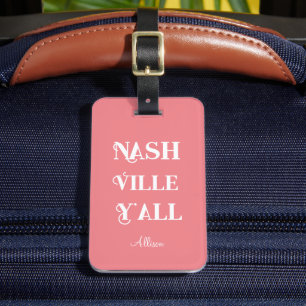 Narshville bachelorette party bridesmaids gifts luggage tag