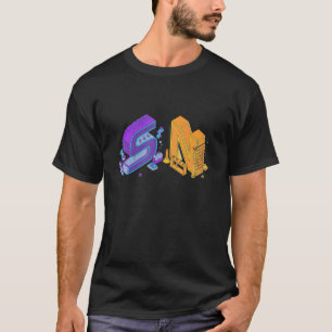NaruSasu SasuNaru steampunk letters in orange and T-Shirt