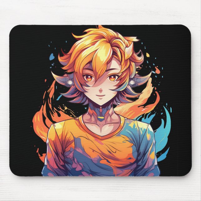 Naruto cool anime mouse pad  (Front)