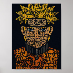 🔥 Naruto Typography Art Poster