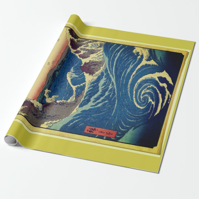 NARUTO WHIRLPOOLS GIFT WRAPPING PAPER (Unrolled)