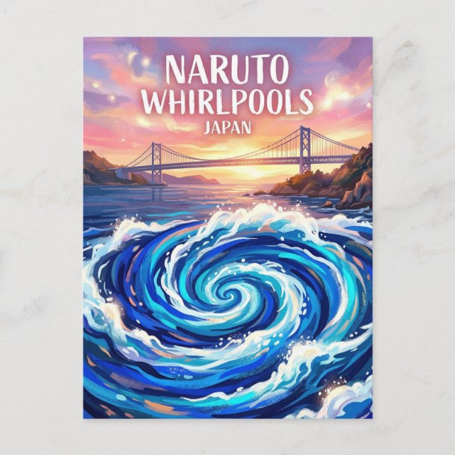 Naruto Whirlpools Japan Postcard (Front)