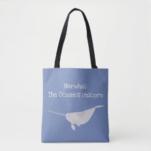 Narwahl: The Ocean's Unicorn Tote Bag