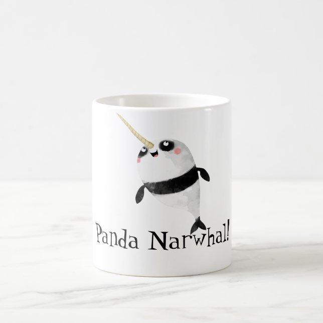 Narwhal and Panda in One Coffee Mug (Center)