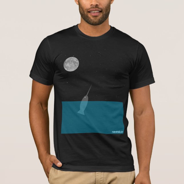 Narwhal at Night T-Shirt (Front)