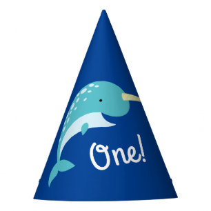 Narwhal Birthday Party Hat