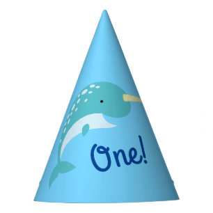 Narwhal Birthday Party Hat