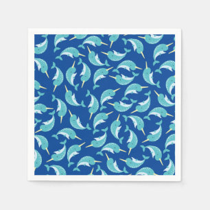 Narwhal Birthday Party Napkin