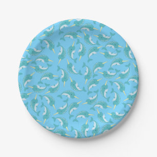 Narwhal Birthday Party Paper Plate