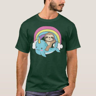 Narwhal Cute Axolotl Ocean Unicorn Kawaii Narwhals T-Shirt