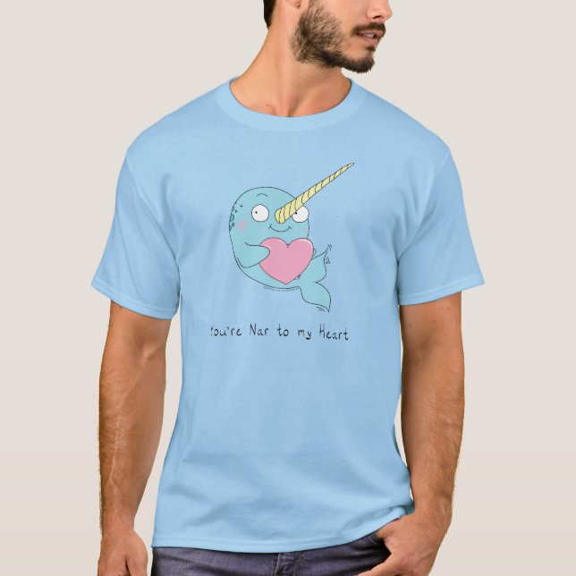 Narwhal Cute Cartoon T-Shirt (Front)