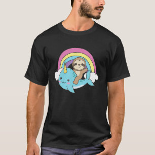 Narwhal Cute Sloth Ocean Unicorn Narwhals T-Shirt