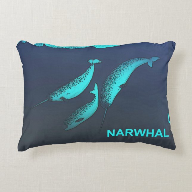 Narwhal Decorative Cushion (Front)