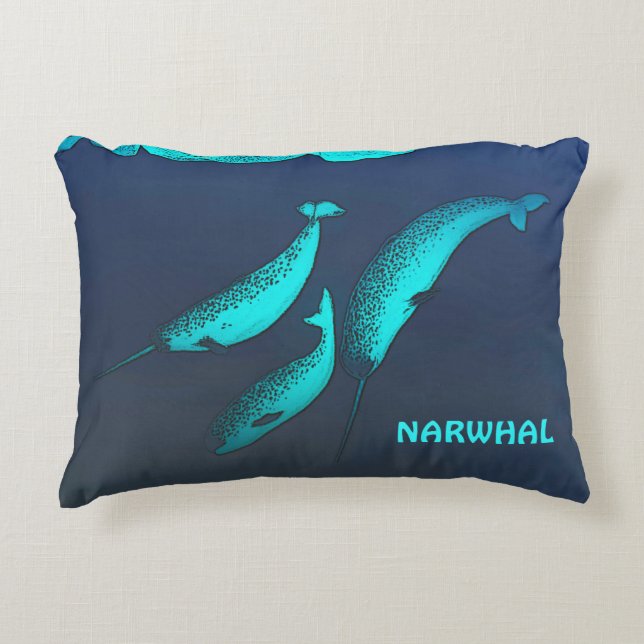 Narwhal Decorative Cushion (Front)