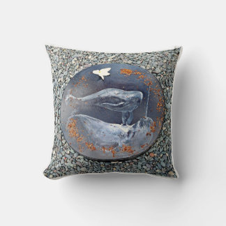 Narwhal Drum Throw Pillow