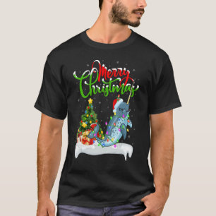 Narwhal Fish Xmas Decorations Santa Narwhal Chri T-Shirt