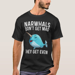 Narwhal For Men Women Sea Whale Fish Ocean Anima T-Shirt
