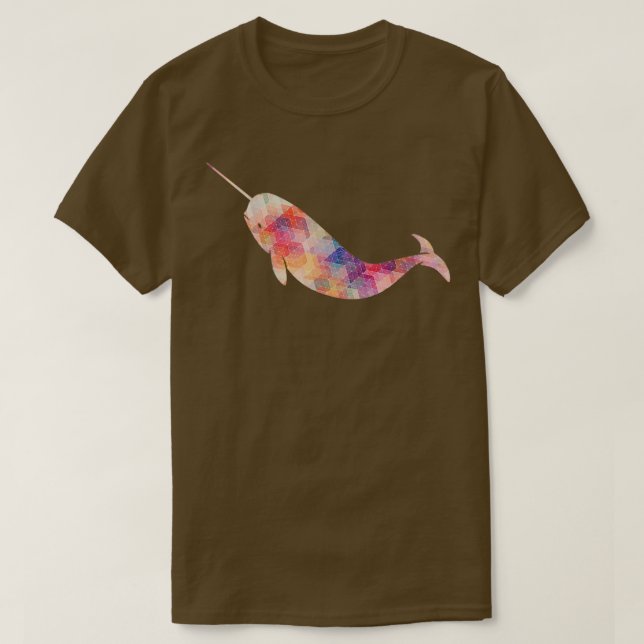Narwhal Geometric T-Shirt (Design Front)