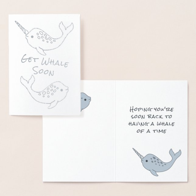 Narwhal Get Whale Soon Foil Card (Display)